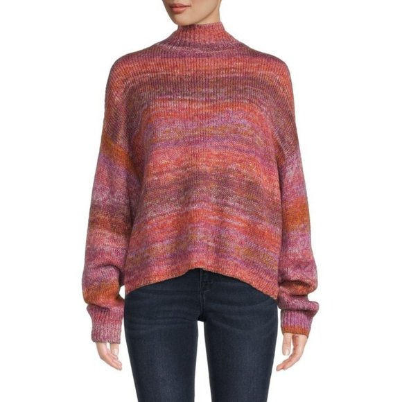 HUDSON JEANS Space Dye Mock Neck Sweater - NWT - Picture 6 of 6